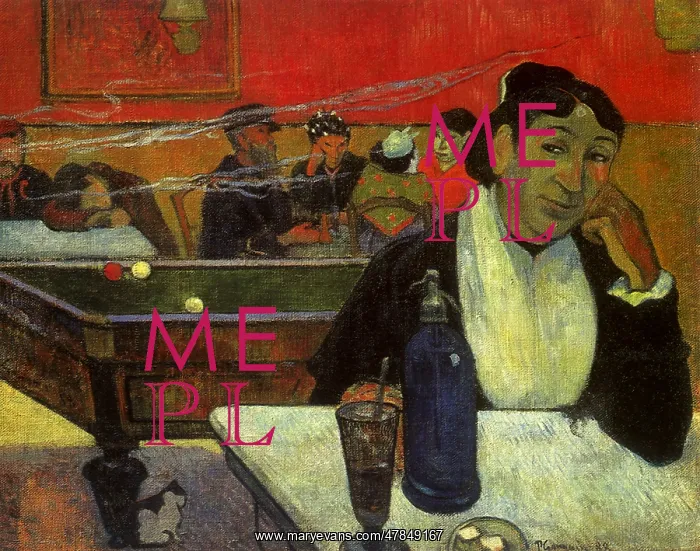  : Cafe at Arles, by Gauguin
