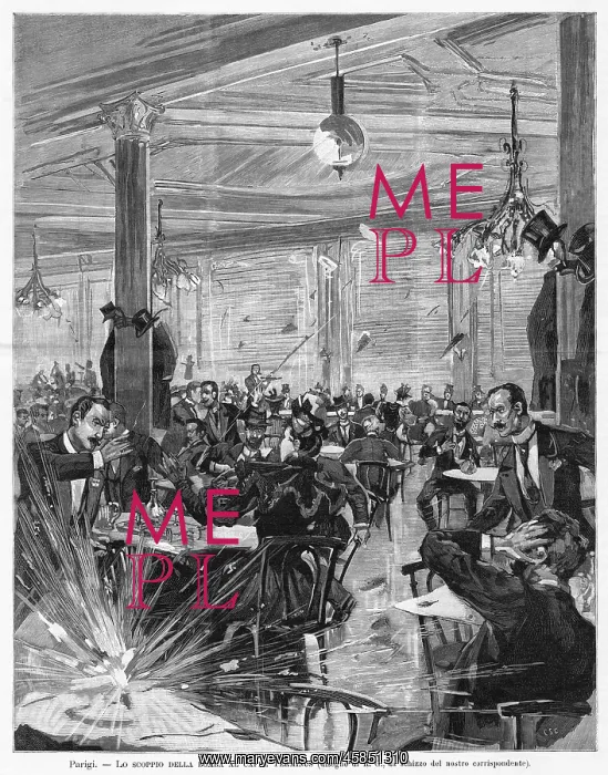 : CAFE BOMBED, ITALY 1894 : CAFE BOMBED, ITALY 1894