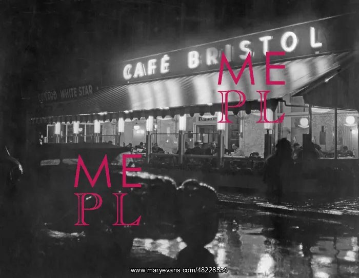 : Cafe Bristol in Vienna, 1936 : Cafe Bristol in Vienna, 1936