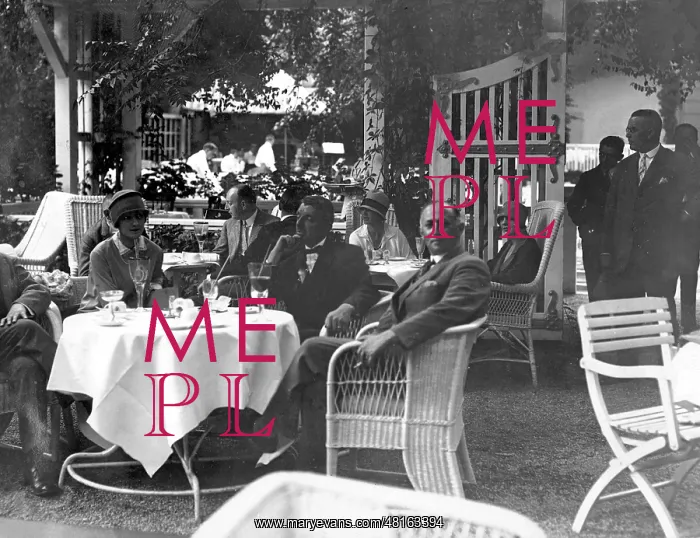 : Cafe in the garden of the Hotel Esplanade in Berlin : Cafe in the garden of the Hotel Esplanade in Berlin