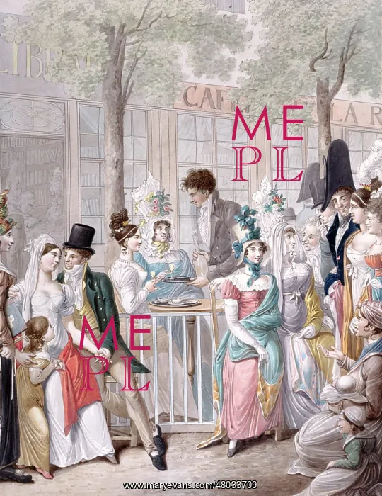 : Cafe de la Rotonde at the Palais-Royal : Cafe de la Rotonde at the Palais-Royal