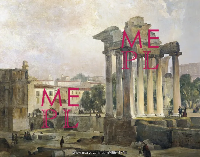 : CAFFI, Ippolito (1809-1866). The Forum. mid : CAFFI, Ippolito (1809-1866). The Forum. mid