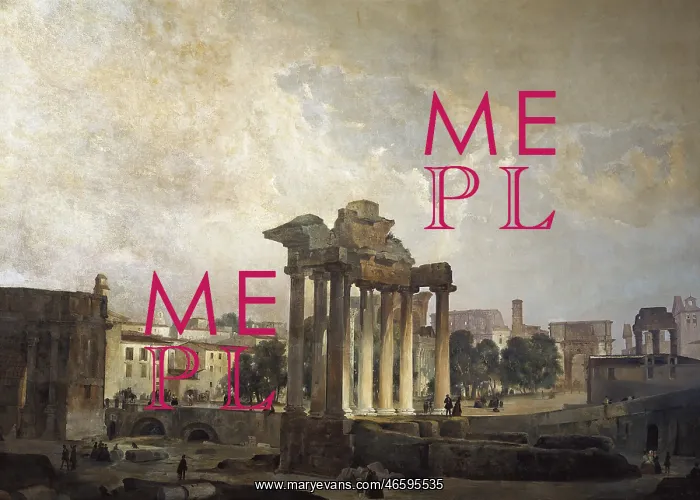 : CAFFI, Ippolito (1809-1866). The Forum. mid : CAFFI, Ippolito (1809-1866). The Forum. mid