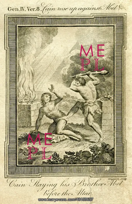 : Cain slaying his brother Abel before the altar : Cain slaying his brother Abel before the altar
