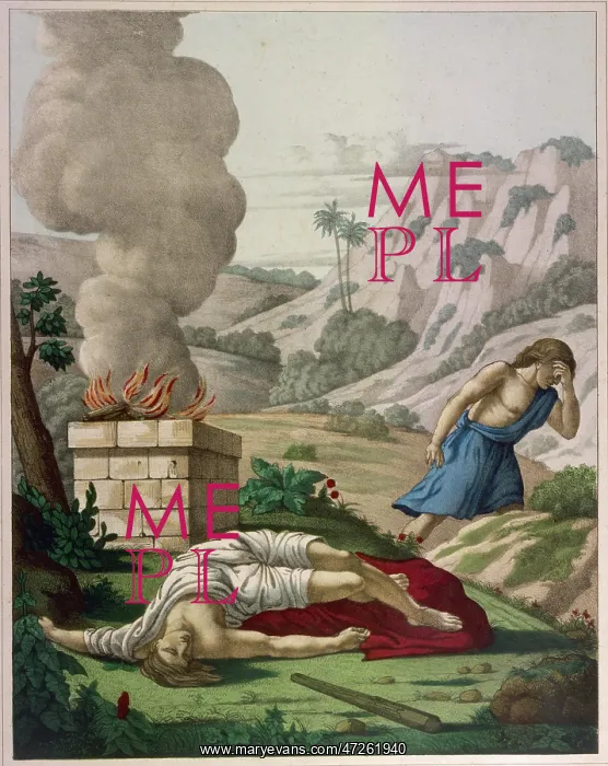 : CAIN SLAYS HIS BROTHER : CAIN SLAYS HIS BROTHER