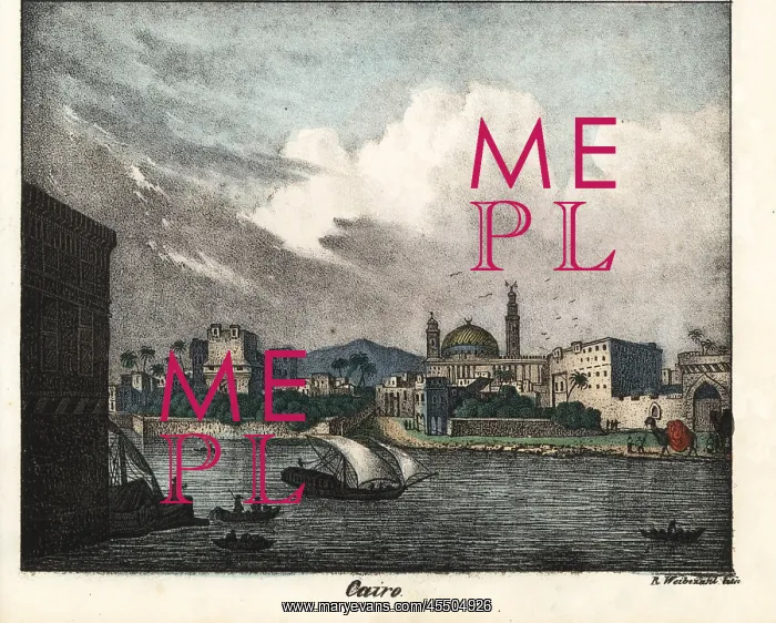 : Cairo, Egypt, with a dhow on the water, camels and mosque : Cairo, Egypt, with a dhow on the water, camels and mosque