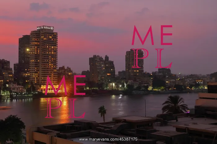 : Cairo and river Nile in the evening, Egypt : Cairo and river Nile in the evening, Egypt