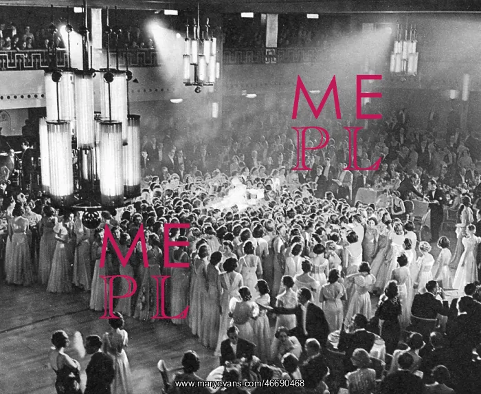 : The cake surrounded at Queen Charlotte's Ball, 1938 : The cake surrounded at Queen Charlotte's Ball, 1938