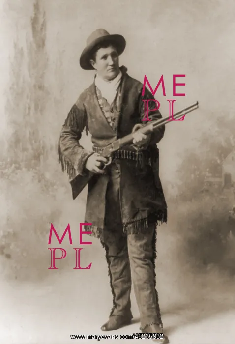: Calamity Jane (1852-1903), in a studio portrait. ? : Calamity Jane (1852-1903), in a studio portrait. ?