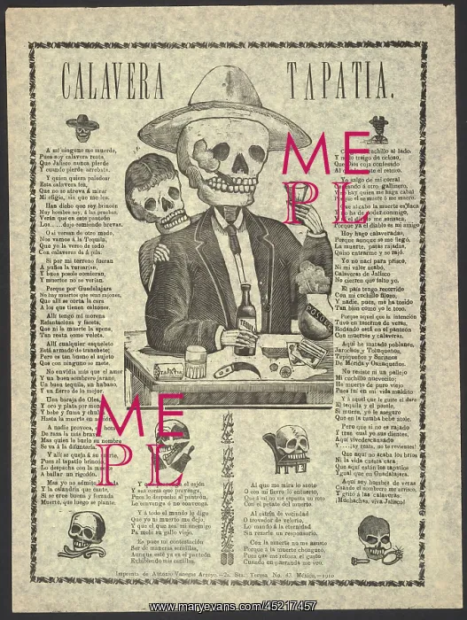 : Calavera Tapatia, translation: Skulls From ? : Calavera Tapatia, translation: Skulls From ?