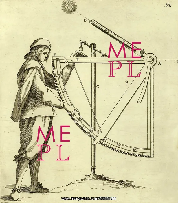 : Calculating Sun's Elevation, Dell'Arcano del Mare, 1648 : Calculating Sun's Elevation, Dell'Arcano del Mare, 1648