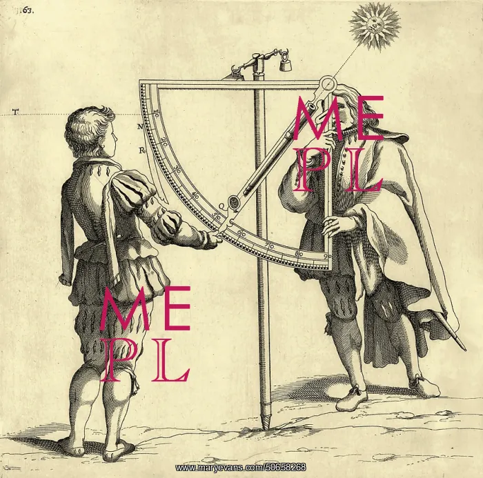 : Calculating Sun's Elevation, Dell'Arcano del Mare, 1649 : Calculating Sun's Elevation, Dell'Arcano del Mare, 1649