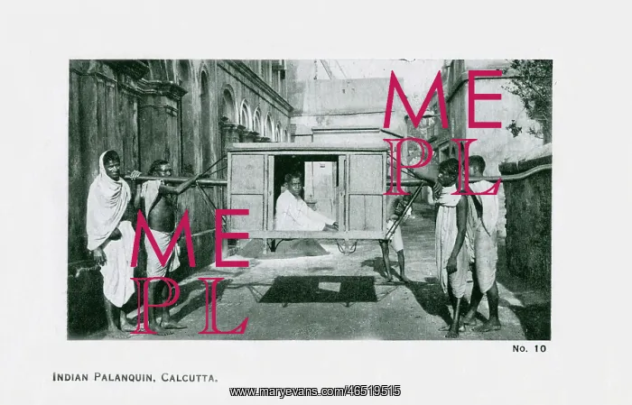 : Calcutta, India - Indian Palanquin : Calcutta, India - Indian Palanquin