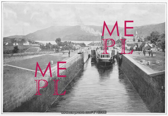 : Caledonian Canal, - circa 1900 : Caledonian Canal, - circa 1900