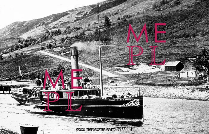  : Caledonian Canal Paddle Steamer Glengarry in 1906