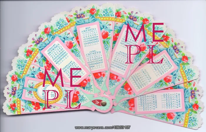: Calendar for 1874 in the form of a fan : Calendar for 1874 in the form of a fan