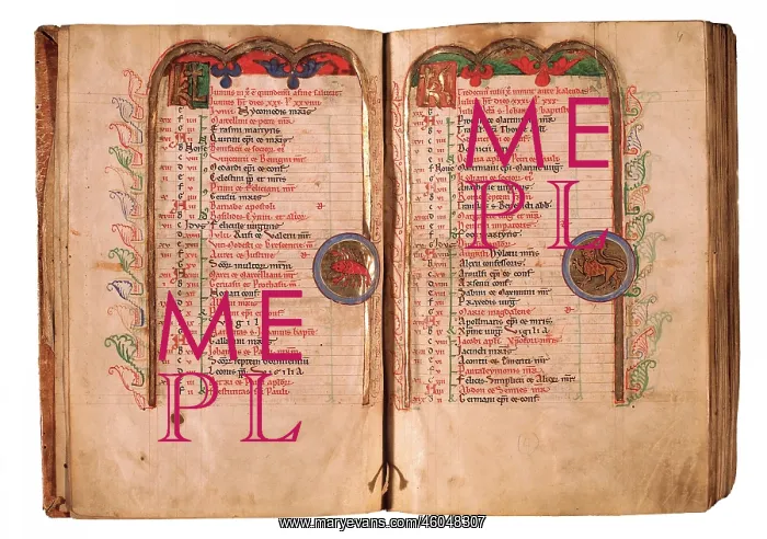 : Calendar for December including beginning of the first psalm : Calendar for December including beginning of the first psalm