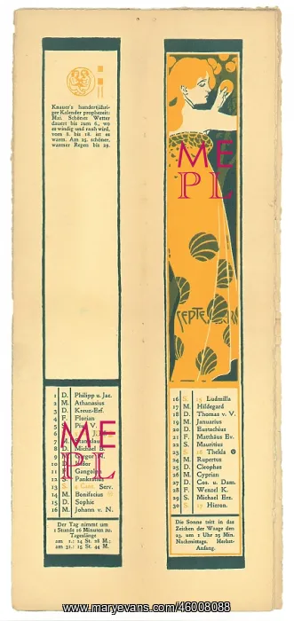 : Calendar sheet September, 1900 : Calendar sheet September, 1900