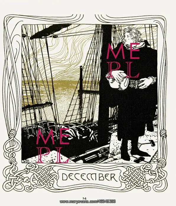 : Calender sheet december for Ver Sacrum : Calender sheet december for Ver Sacrum