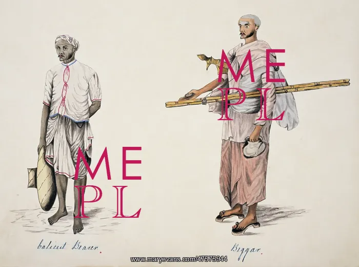 : Calicut Bearer and Beggar : Calicut Bearer and Beggar
