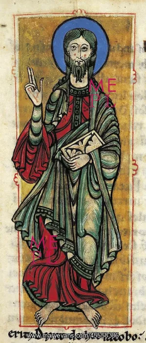 : Calixtine Code. beg. 12th c. Page 4. James, son : Calixtine Code. beg. 12th c. Page 4. James, son