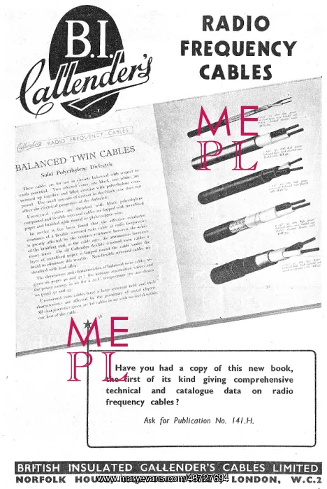 : Callenders Cables & Electrical Wiring : Callenders Cables & Electrical Wiring