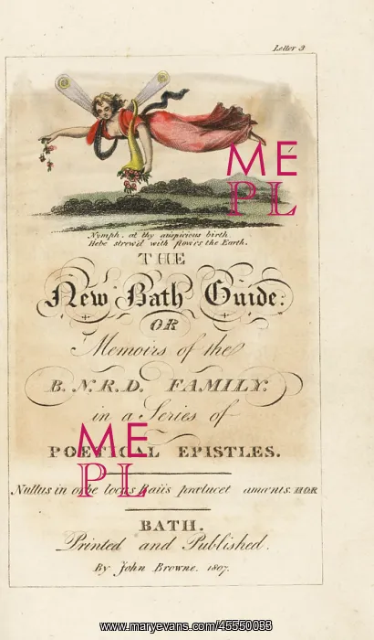 : Calligraphic title page with vignette of the goddess Hebe : Calligraphic title page with vignette of the goddess Hebe