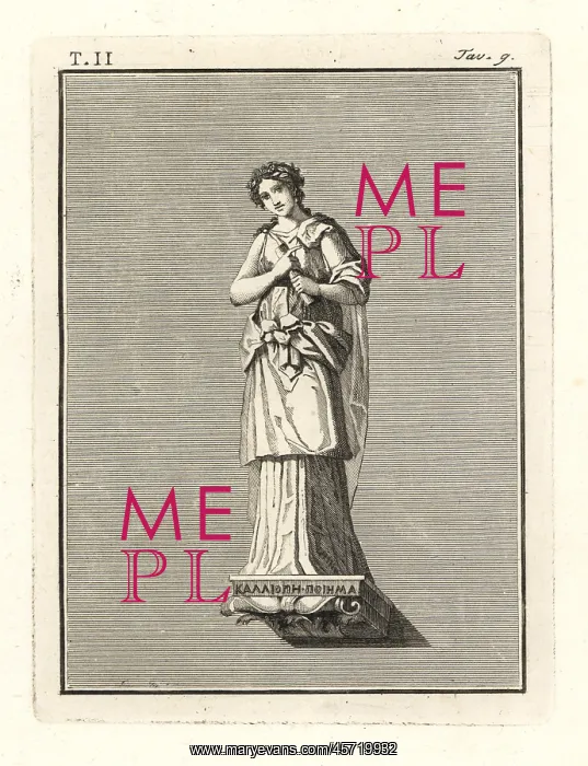 : Calliope, muse of epic poetry : Calliope, muse of epic poetry