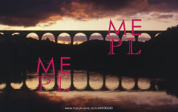 : Calstock Viaduct at sunset, River Tamar, Cornwall : Calstock Viaduct at sunset, River Tamar, Cornwall