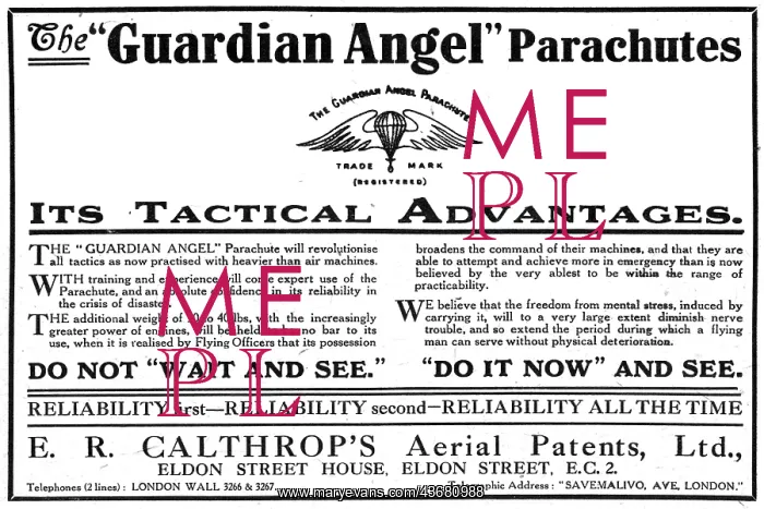 : Calthrop Guardian Angel Parachute : Calthrop Guardian Angel Parachute