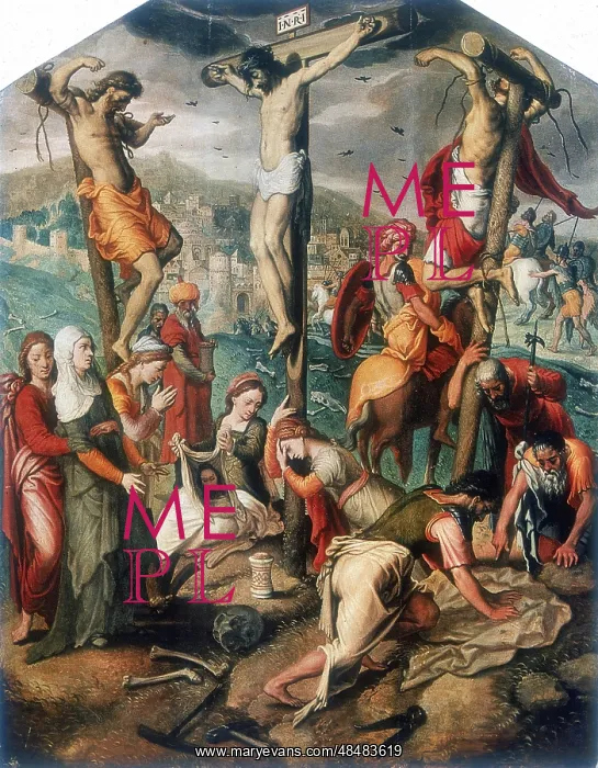 : Calvary. Christ between the two thieves. Pieter : Calvary. Christ between the two thieves. Pieter