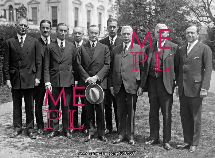 : Calvin Coolidge with American delegates, 1926 : Calvin Coolidge with American delegates, 1926