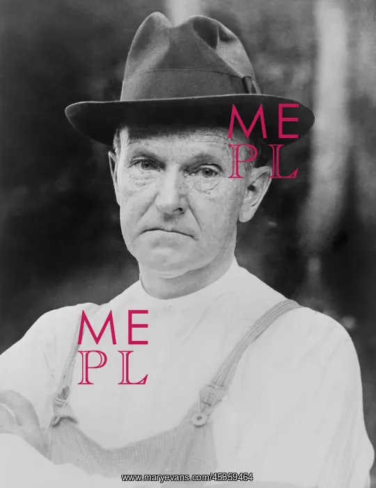 : Calvin Coolidge in his farmer's work clothes. During : Calvin Coolidge in his farmer's work clothes. During