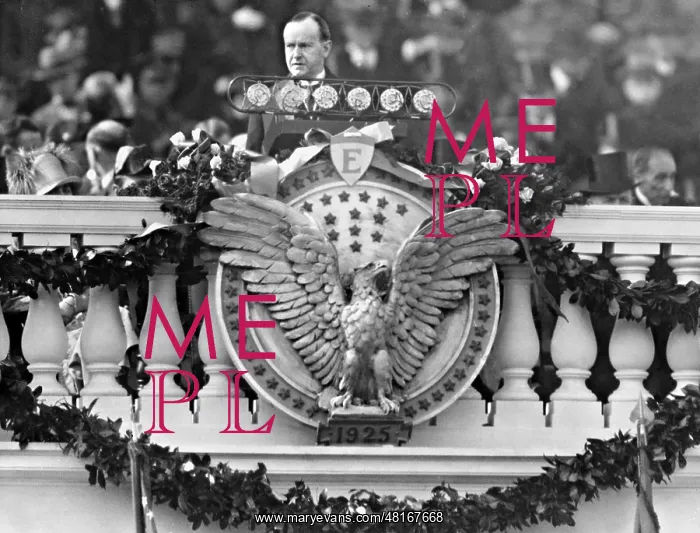 : Calvin Coolidge at his investiture, 1925 : Calvin Coolidge at his investiture, 1925