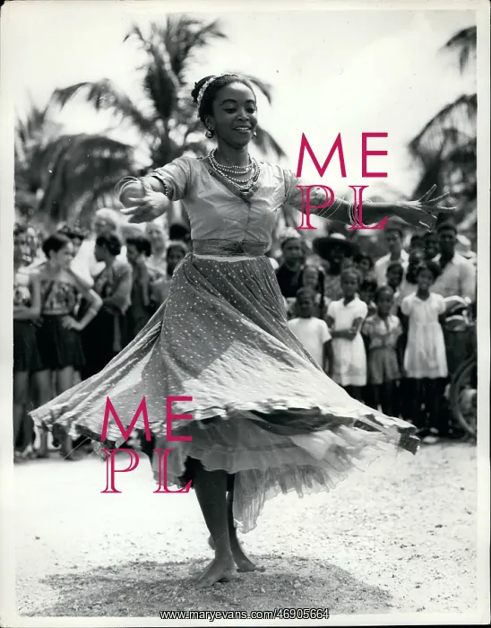 : Calypso dancing to welcome Princess Margaret, Trinidad : Calypso dancing to welcome Princess Margaret, Trinidad