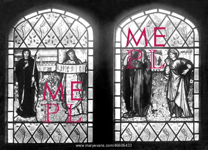  : Cambridge, Peterhouse window by Burne Jones 1908