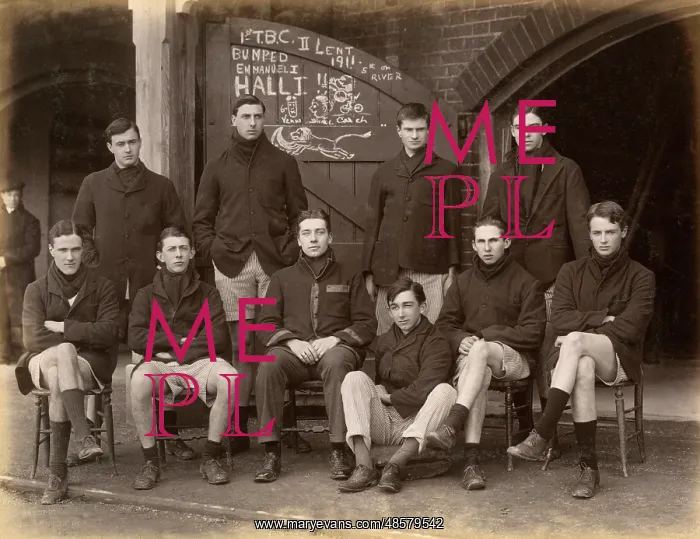 : Cambridge rowing crew, 1911 : Cambridge rowing crew, 1911