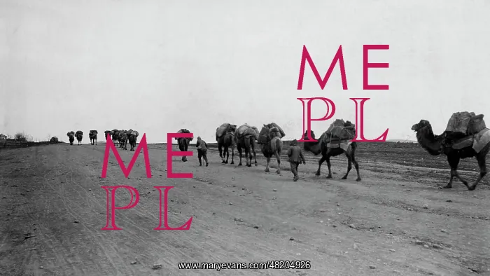 : Camel caravan in Turkey in World War I, 1915 : Camel caravan in Turkey in World War I, 1915