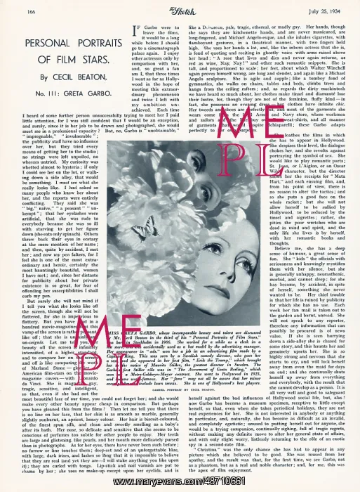 : Camera portrait montage of Greta Garbo : Camera portrait montage of Greta Garbo