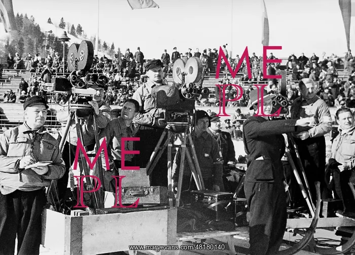 : Cameramen at the Olympic Games, 1936 : Cameramen at the Olympic Games, 1936