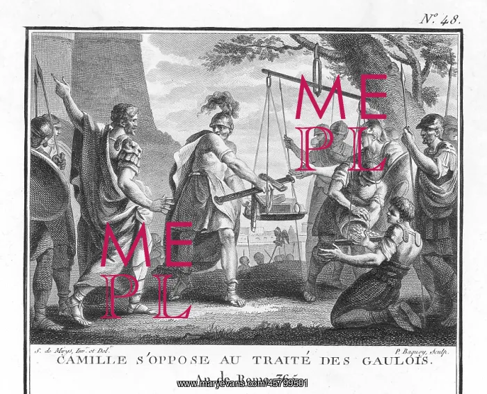 : Camillus opposes a treaty with the Gauls : Camillus opposes a treaty with the Gauls