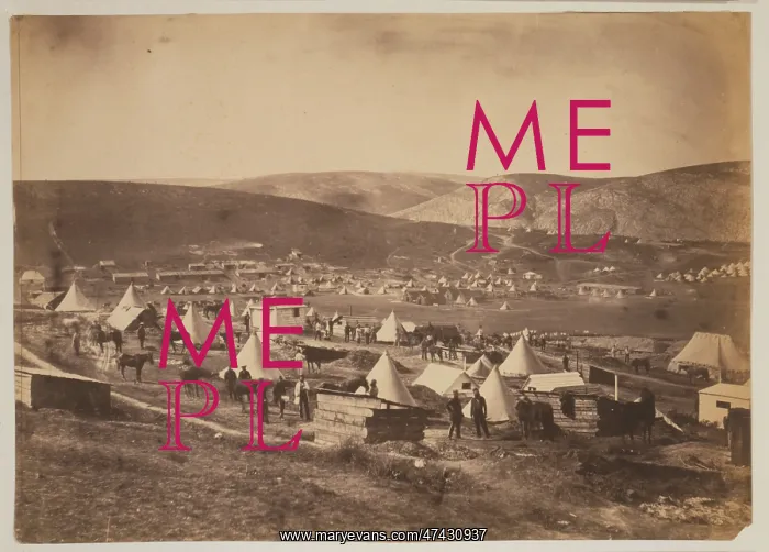 : Camp of the 5th Dragoon Guards, looking towards Kadikoi : Camp of the 5th Dragoon Guards, looking towards Kadikoi