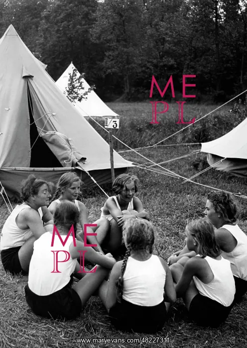 : Camp of the BDM in Brieselang, 1935 : Camp of the BDM in Brieselang, 1935
