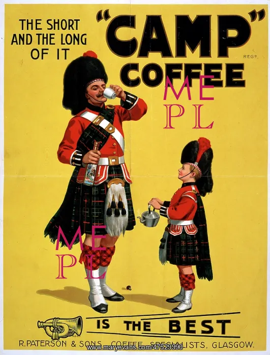  : Camp coffee poster