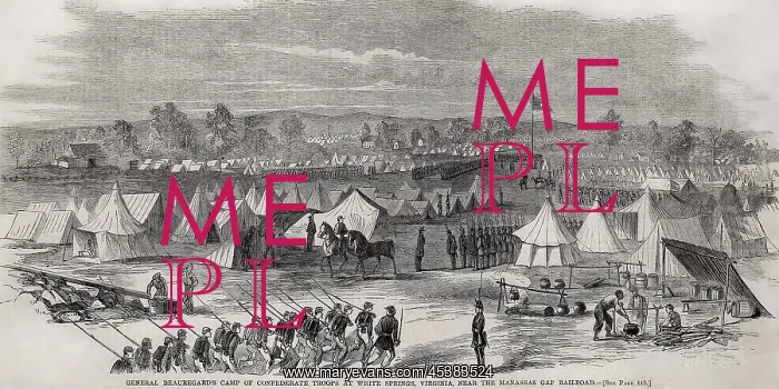 : Camp of Confederate troops at White Springs : Camp of Confederate troops at White Springs