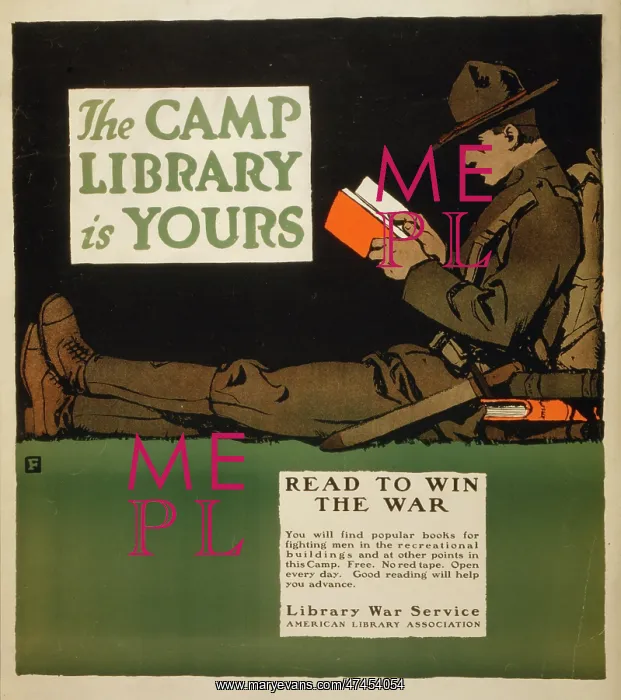 : The camp library is yours - Read to win the war : The camp library is yours - Read to win the war