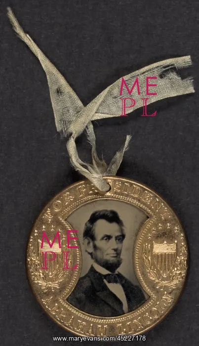 : Campaign button for 1864 presidential election ? : Campaign button for 1864 presidential election ?