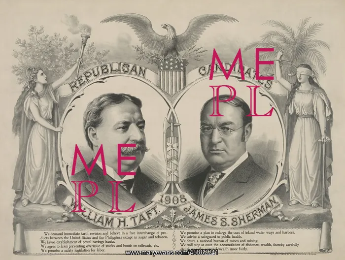 : Campaign poster for the Republican candidates in : Campaign poster for the Republican candidates in