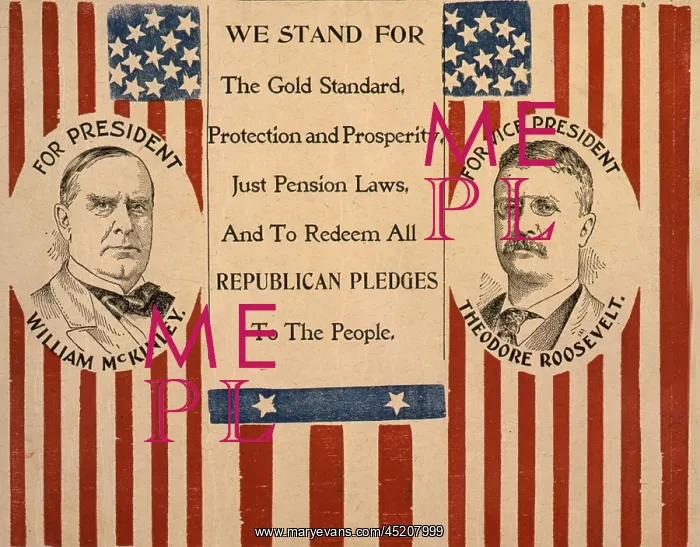 : Campaign poster for William McKinley and ? : Campaign poster for William McKinley and ?