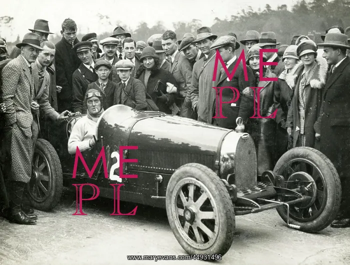: Campbell at the wheel of Type 35 Bugatti - Surbiton MC meet : Campbell at the wheel of Type 35 Bugatti - Surbiton MC meet